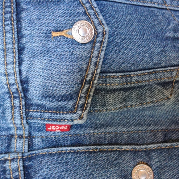 Levis Strauss Size XS Button Down Denim Look Jean Jacket - Picture 4 of 11